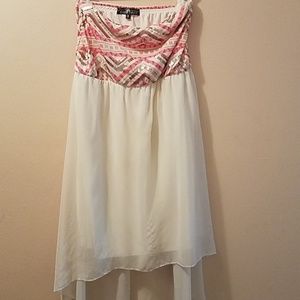 Strapless spring dress. XL